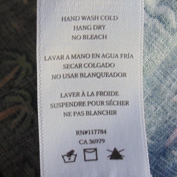 RAILS Shirt, M, Carson, Blue,  Palm Trees/Umbrellas, Buttons, Pocket - Picture 16 of 16